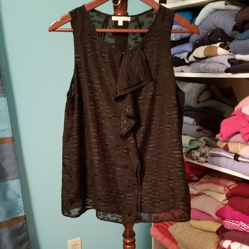 Ruffled Textured Tank